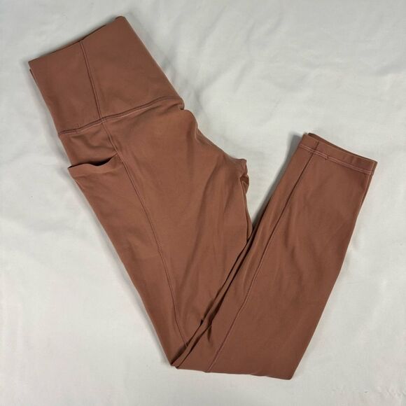 Athleta Salutation Legging Size XS Stash Pocket II Hearth Rose 7/8 Gym Active - Picture 3 of 11